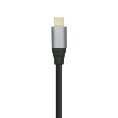 Cable displayport aisens a109-0394/ usb tipo-c macho - displayport macho/ hasta 27w/ 1250mbps/ 80cm/ negro