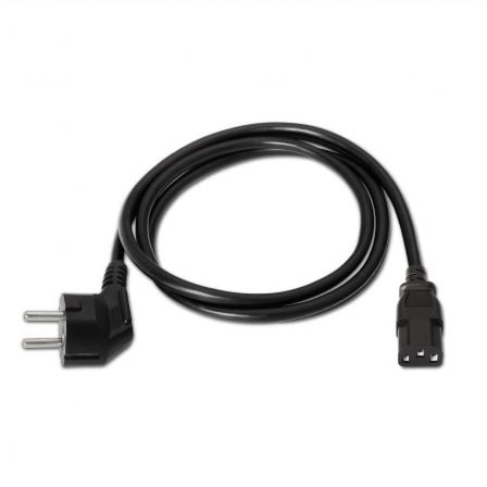 Cable alimentación aisens a132-0168/ cee(7-7) macho - c13 hembra/ hasta 1500w/ 3m/ negro