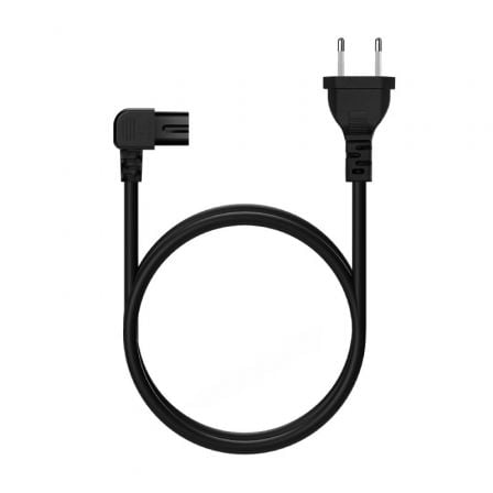 Cable alimentación forma 8 aisens a132-0598/ cee7/16 macho - c7 hembra/ hasta 1500w/ 1.8m/ negro
