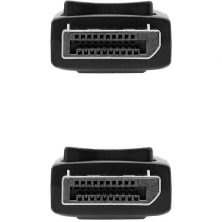 Cable displayport 1.4 8k nanocable 10.15.2803/ displayport macho - displayport macho/ 3m/ certificado/ negro