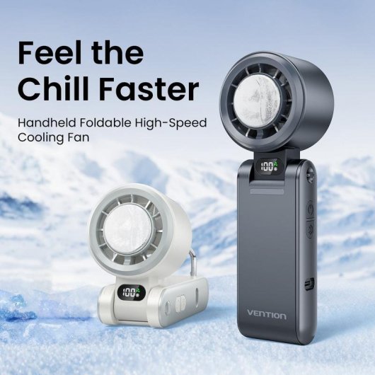 Ventilador de Mano Vention PBCH0/ 100 velocidades