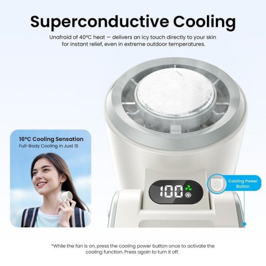 Ventilador de Mano Vention PBCH0/ 100 velocidades