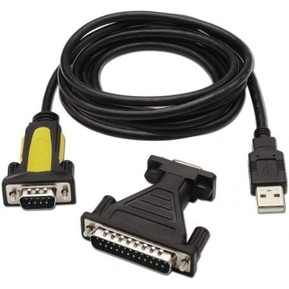 Cable conversor impresora aisens a104-0039/ usb macho - db9 macho/ 1.8m/ negro