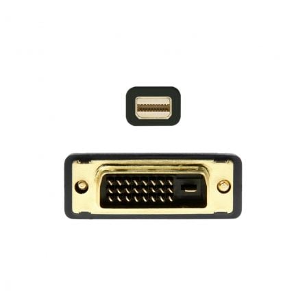 Cable conversor mini displayport aisens a125-0363/ mini displayport macho - dvi macho/ 2m/ negro