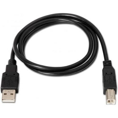 Cable usb 2.0 impresora aisens a101-0007/ usb tipo-b macho - usb macho/ 3m/ negro