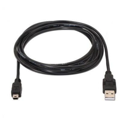 Cable usb 2.0 aisens a101-0026/ usb macho - miniusb macho/ hasta 2.5w/ 60mbps/ 3m/ negro