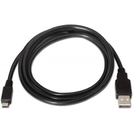 Cable usb 2.0 aisens a101-0027/ usb macho - microusb macho/ 480mbps/ 80cm/ negro