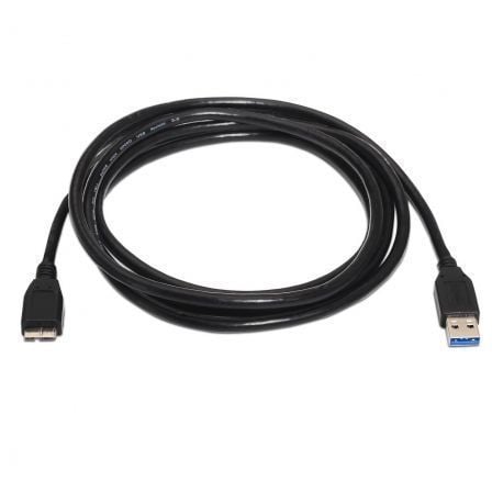 Cable usb 3.0 aisens a105-0044/ usb macho - microusb macho/ 5gbps/ 2m/ negro