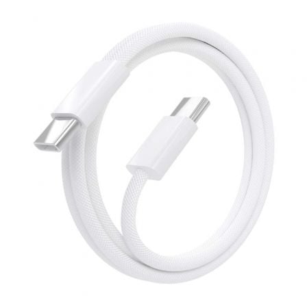 Cable usb 2.0 tipo-c aisens a107-0856/ usb tipo-c macho - usb tipo-c macho/ hasta 60w/ 480mbps/ 2m/ blanco