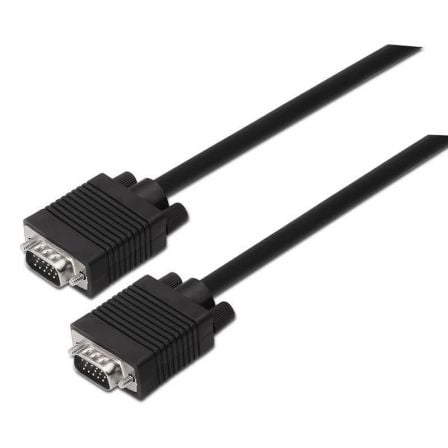 Cable svga aisens a113-0068/ vga macho - vga macho/ hasta 3w/ 10mbps/ 1.8m/ negro
