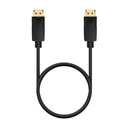 Cable displayport 1.2 ccs 4k aisens a124-0738/ displayport macho - displayport macho/ hasta 5w/ 2300mbps/ 1m/ negro
