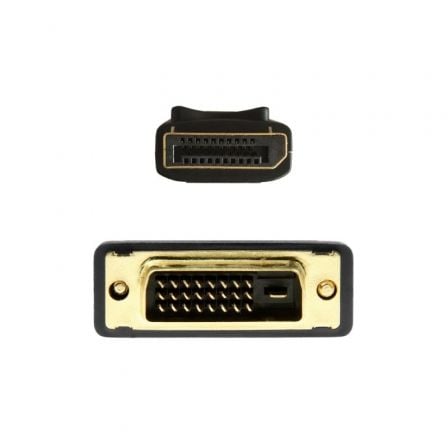 Cable conversor aisens a125-0463/ displayport macho - dvi macho/ hasta 5w/ 2300mbps/ 3m/ negro