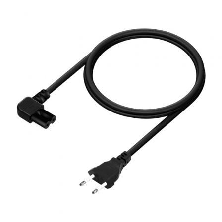 Cable alimentación forma 8 aisens a132-0598/ cee7/16 macho - c7 hembra/ hasta 1500w/ 1.8m/ negro