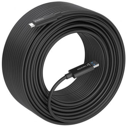 Cable usb 3.2 tipo-c aoc aisens a157-0925/ usb tipo-c macho - usb macho/ 10gbps/ 15m/ negro