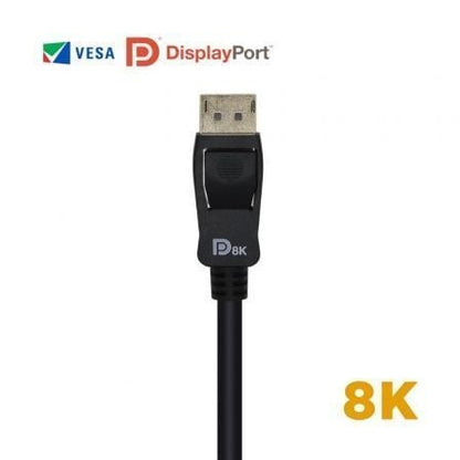 Cable displayport 1.4 8k aisens a149-0430/ displayport macho - displayport macho/ 50cm/ certificado/ negro