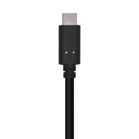 Cable usb 3.1 tipo-c aisens a107-0449/ usb tipo-c macho - usb macho/ 50cm/ negro