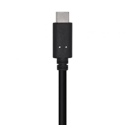 Cable usb 3.1 tipo-c aisens a107-0449/ usb tipo-c macho - usb macho/ 50cm/ negro