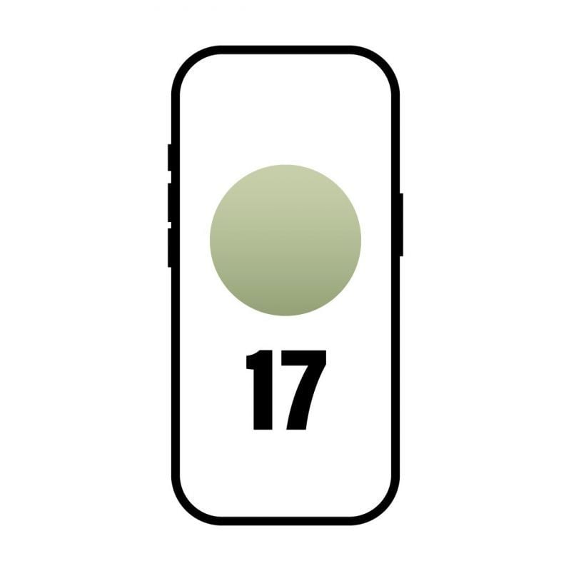 Smartphone Apple iPhone 17 256GB/ 6.3"/ 5G/ Verde salvia