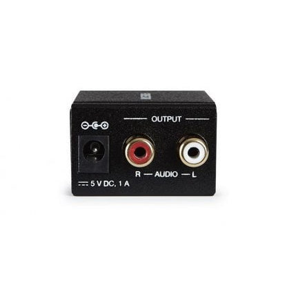 Convertidor de audio fonestar fo-37da/ entrada toslink y rca/ salida 2x rca