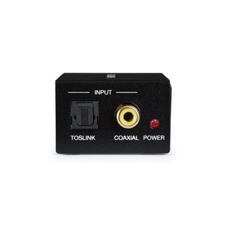 Convertidor de audio fonestar fo-37da/ entrada toslink y rca/ salida 2x rca