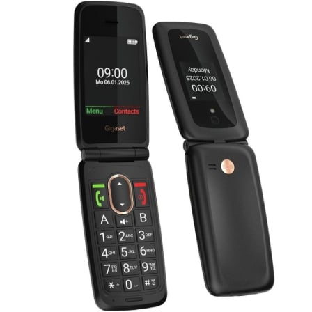 Teléfono Móvil Gigaset GL795 para Personas Mayores/ 4G/ Negro