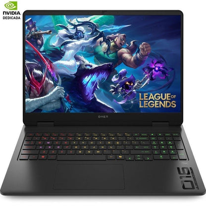 Portátil Gaming HP Omen 16-AM0036NS Intel Core Ultra 7-255H/ 32GB/ 1TB SSD/ GeForce RTX 5060/ 16"/ Sin Sistema Operativo