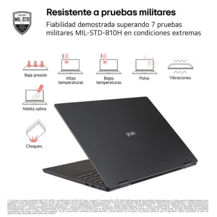 Portátil LG Gram Pro 16Z90TS-G.AU99BN Intel Core Ultra 9-288V/ 32GB/ 1TB SSD/ 16"/ Win11