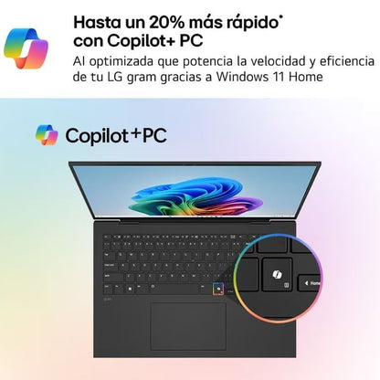 Portátil LG Gram Pro 16Z90U-K.AUB5BN Intel Core Ultra X7-358H/ 32GB/ 512GB SSD/ 16"/ Win11
