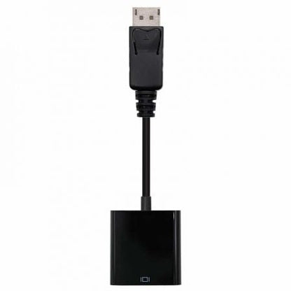 Conversor nanocable 10.16.0602/ displayport macho - vga hembra/ 15cm/ negro