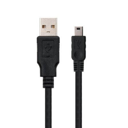 Cable usb 2.0 nanocable 10.01.0401/ usb macho - miniusb macho/ 1m/ negro