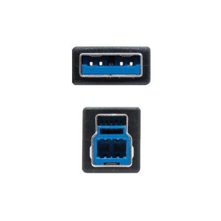 Cable usb 3.0 impresora nanocable 10.01.0802-bk/ usb tipo-b macho - usb macho/ 2m/ negro