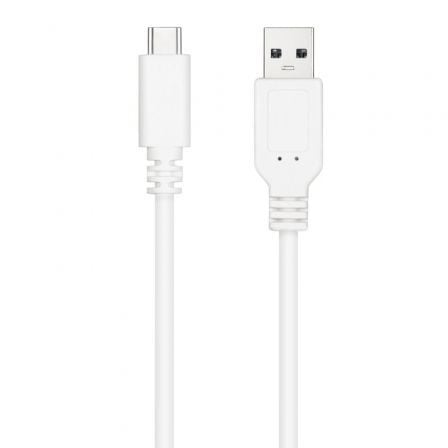 Cable usb 2.0 nanocable 10.01.2101-l150-w/ usb tipo-c macho - usb macho/ 480mbps/ 1.5m/ blanco