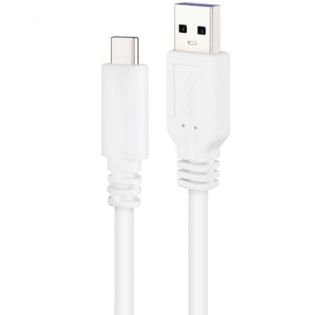 Cable usb 2.0 nanocable 10.01.2101-l150-w/ usb tipo-c macho - usb macho/ 480mbps/ 1.5m/ blanco