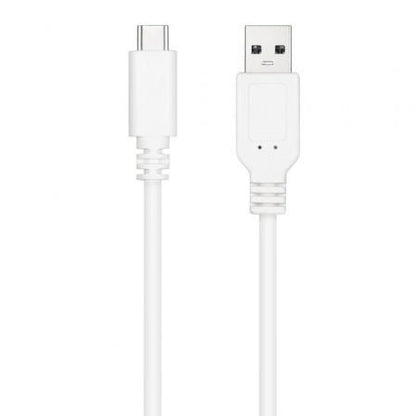Cable usb 2.0 nanocable 10.01.2102-w/ usb tipo-c macho - usb macho/ 480mbps/ 2m/ blanco