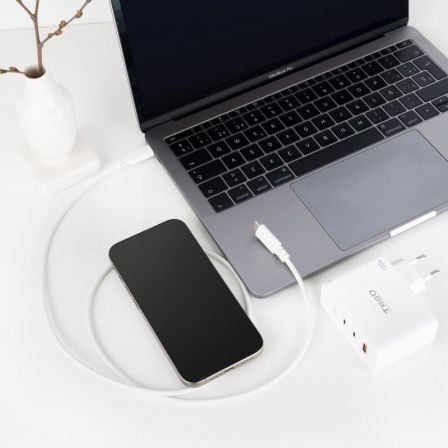 Cable usb 2.0 tipo-c nanocable 10.01.2301-l150-w/ usb tipo-c macho - usb tipo-c macho/ 480mbps/ 1.5m/ blanco