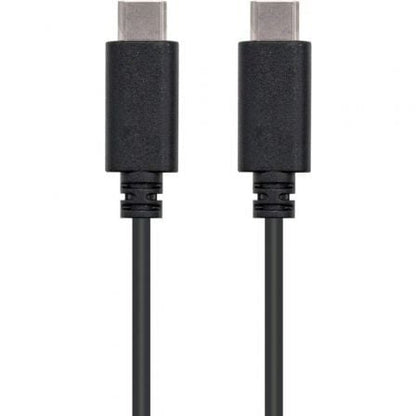 Cable usb 2.0 tipo-c nanocable 10.01.2301/ usb tipo-c macho - usb tipo-c macho/ 480mbps/ 1m/ negro