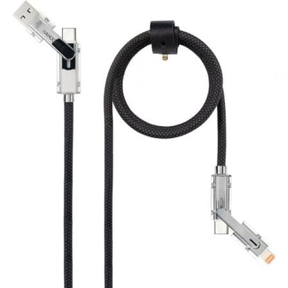 Cable usb 2.0 tipo-c nanocable 10.01.2602/ usb tipo-c macho + usb macho - usb tipo-c macho + lightning macho/ hasta 27w/