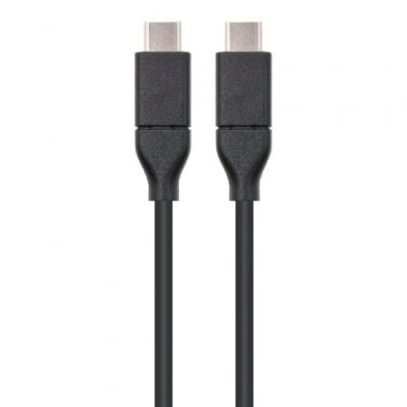 Cable usb 3.1 nanocable 10.01.4101/ usb tipo-c macho - usb tipo-c macho/ 1m/ negro