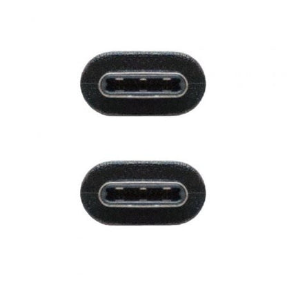 Cable usb 3.1 nanocable 10.01.4101/ usb tipo-c macho - usb tipo-c macho/ 1m/ negro