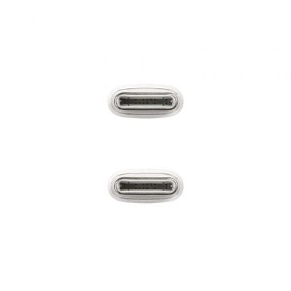 Cable usb 2.0 tipo-c nanocable 10.01.6001-co/ usb tipo-c macho - usb tipo-c macho/ hasta 60w/ 480mbps/ 1m/ blanco
