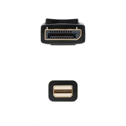 Cable mini displayport 1.2 4k nanocable 10.15.2402/ mini displayport macho - displayport macho/ 2m/ negro