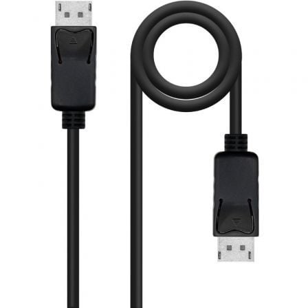 Cable displayport nanocable 10.15.2702/ displayport macho - displayport macho/ 2m/ negro