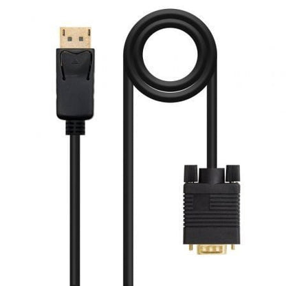 Cable conversor nanocable 10.15.4401/ displayport macho - vga macho/ 1m/ negro