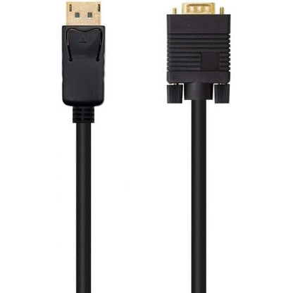 Cable conversor nanocable 10.15.4402/ displayport macho - vga macho/ 2m/ negro
