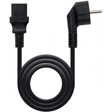 Cable alimentación nanocable 10.22.0103/ schuko macho - c13 hembra/ 3m/ negro