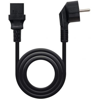 Cable alimentación nanocable 10.22.0103/ schuko macho - c13 hembra/ 3m/ negro