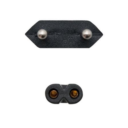 Cable alimentación forma 8 nanocable 10.22.0402/ cee7/16 macho - c7 hembra/ 1.5m/ negro