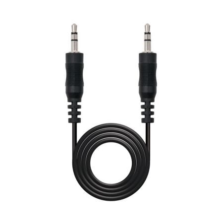 Cable estéreo nanocable 10.24.0103/ jack 3.5 macho - jack 3.5 macho/ 3m/ negro