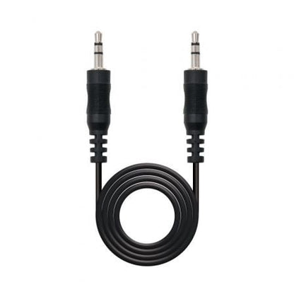 Cable estéreo nanocable 10.24.0105/ jack 3.5 macho - jack 3.5 macho/ 5m/ negro