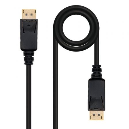 Cable displayport 1.2 4k nanocable 10.15.2300/ displayport macho - displayport macho/ 50cm/ negro